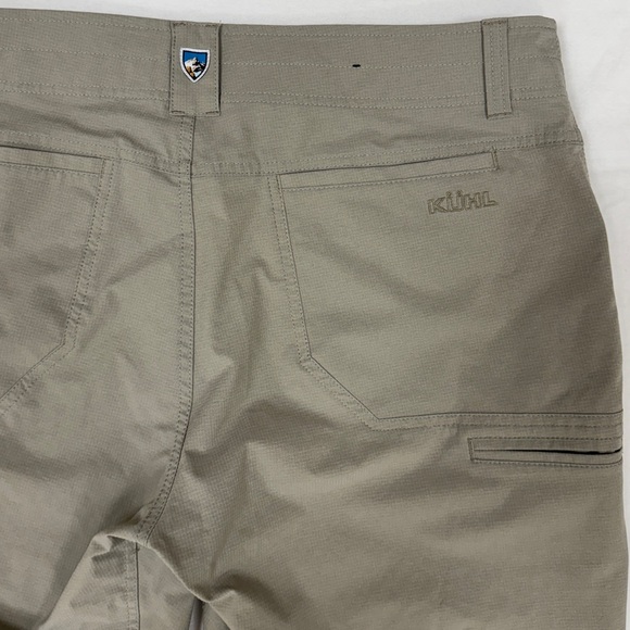 Kuhl Silencr Kargo Shorts Mens 38 Khaki Outdoor Hiking Short Camping Ripstop 10” - Picture 7 of 13